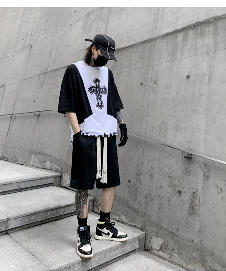 Casual Black Color Knee Length Shorts