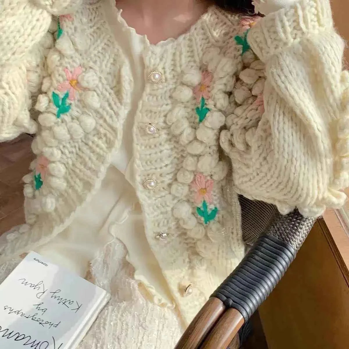 Elevated Sweet Korean Style Knit Sweater