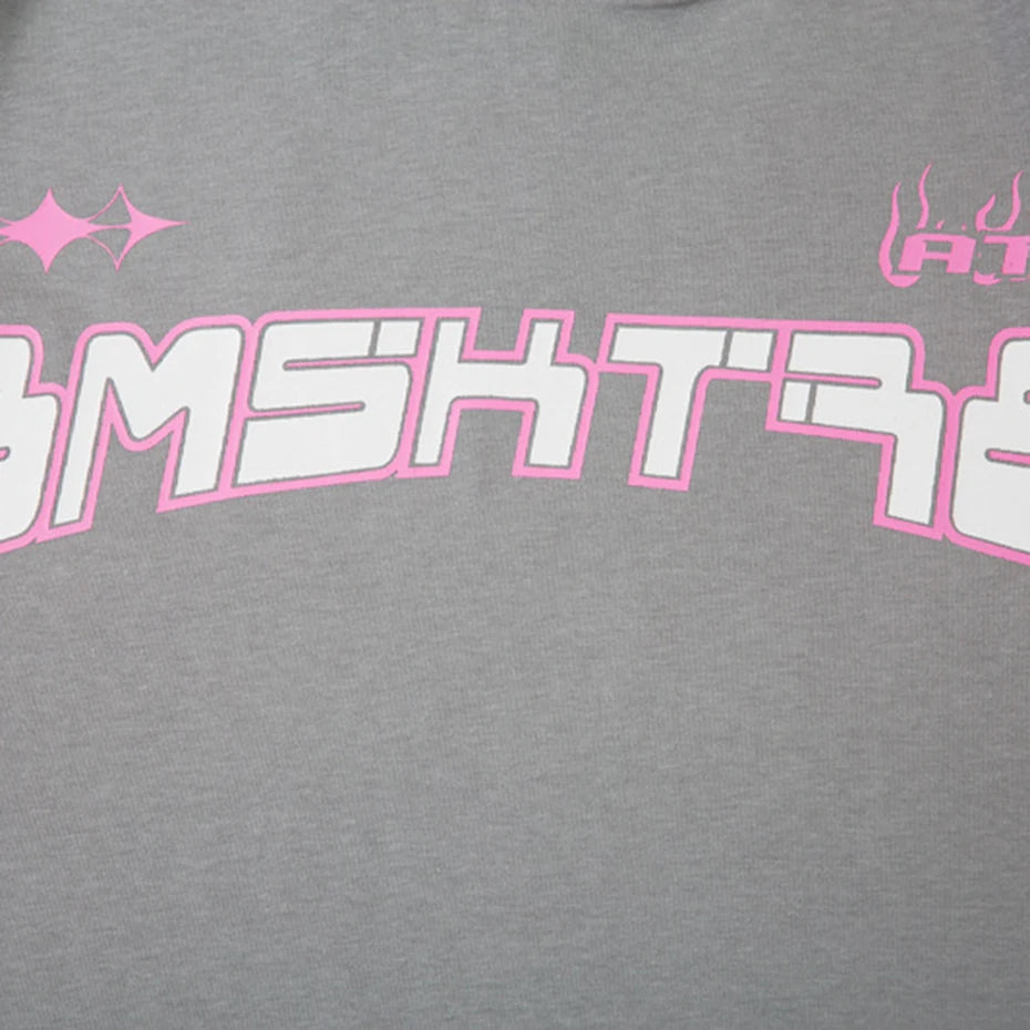 Streetwear Printed Patchwork Oversized Fashion Casual T-shirt