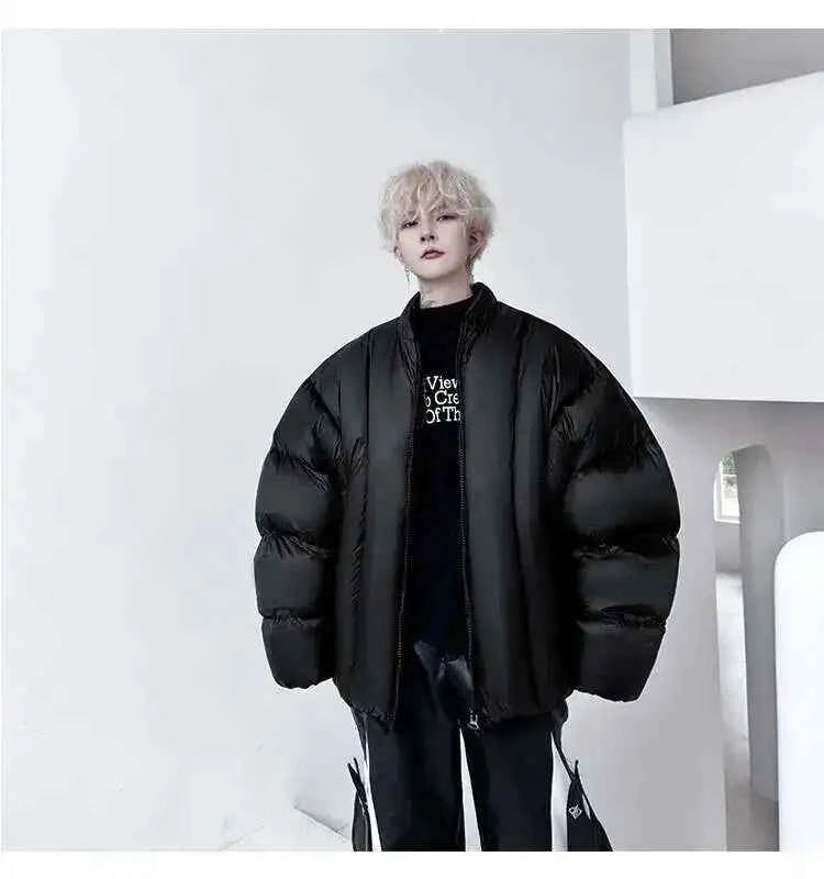 Men Thickened Cotton Padded Winter Jacket