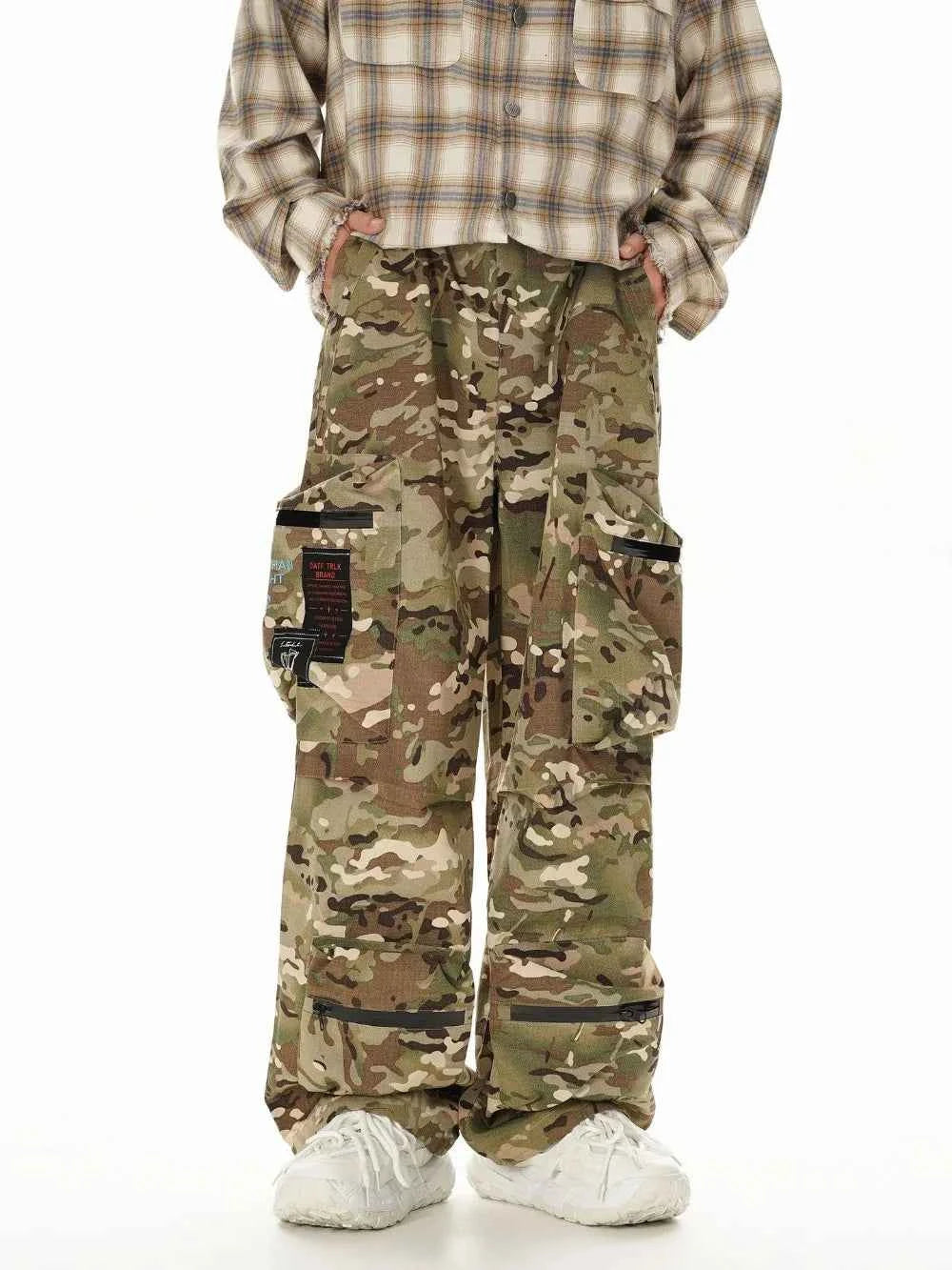 Japanese Style Versatile Camouflage Cargo Pants