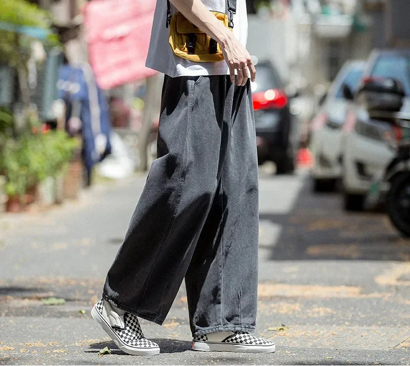 Streetwear Fashionable Straight Leg Denim Jeans - Luxuryurbanwear