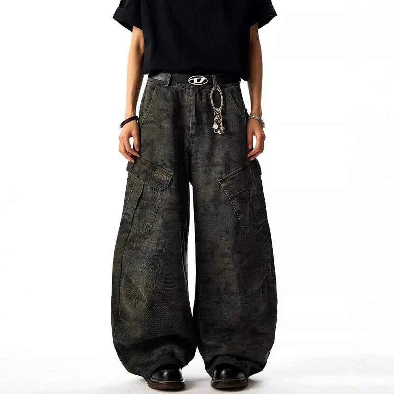 American Style Multi-Pocket Straight Leg Jeans