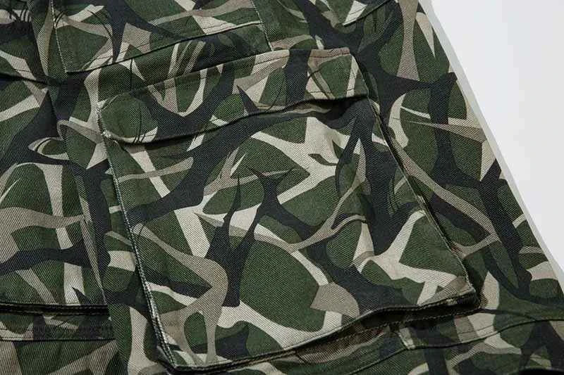 Streetwear Camouflage Loose Fit Printed Cargo Pants