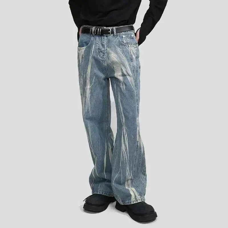 Trendy Tie-Dyed Baggy Comfy AF Jeans