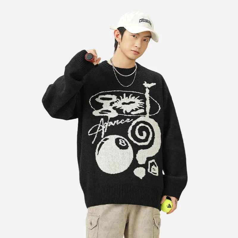 Cozy Winter Warm Jacquard Knit Sweater