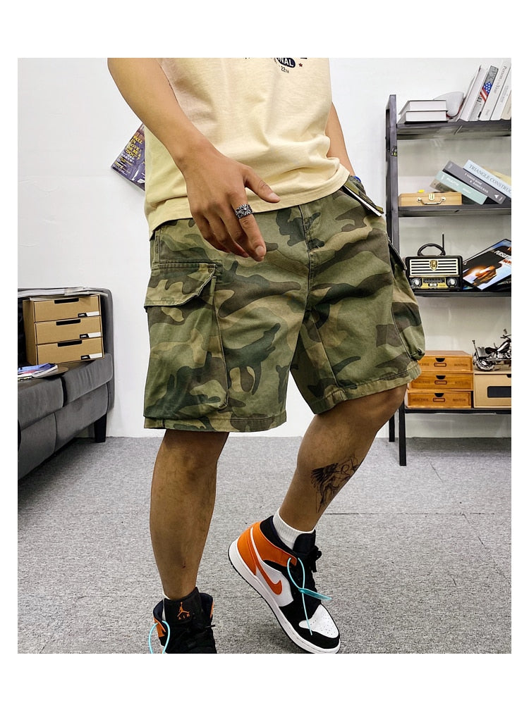 Tactical Multi-Pocket Cargo Shorts