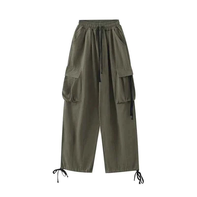 Versatile Streetwear Wide Leg Cargo Pants