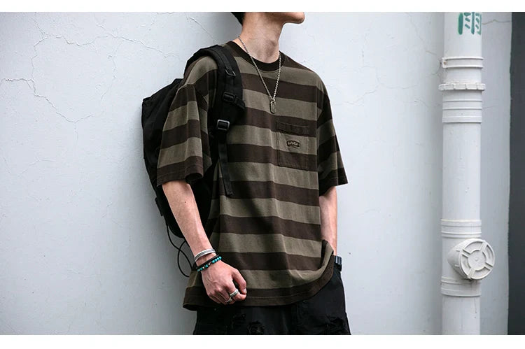 Saturday Striped Cotton T-Shirt