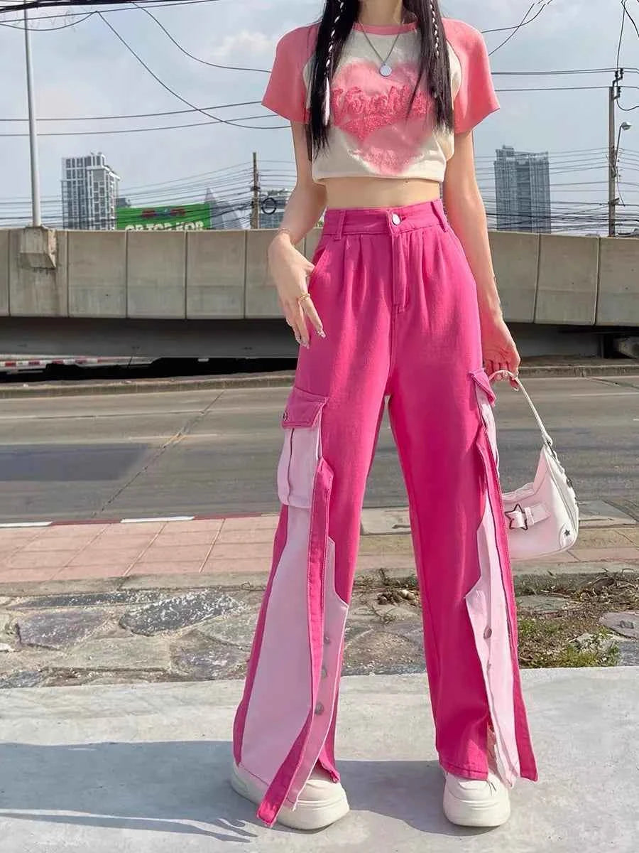 Barbie Patchwork Cargo Pants