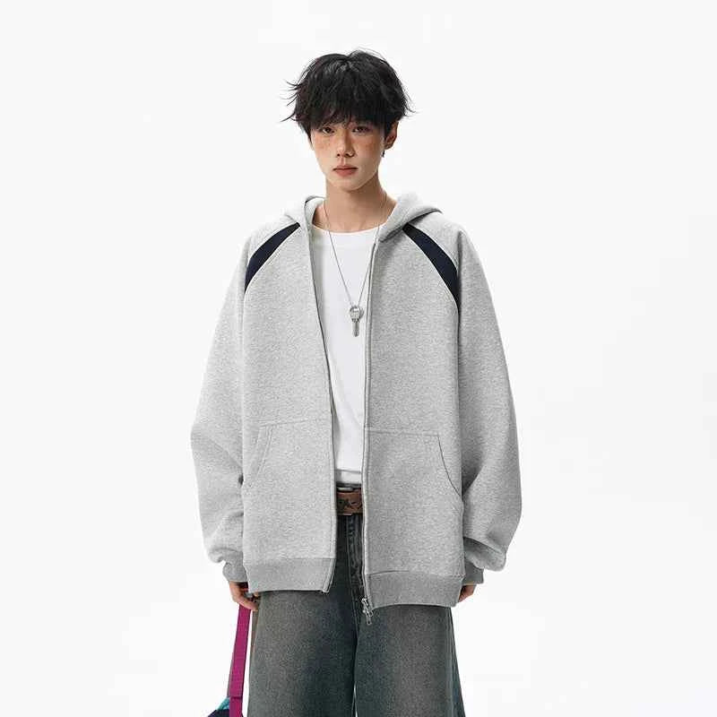 Y2K Minimalist Solid Color Casual Sweatshirt