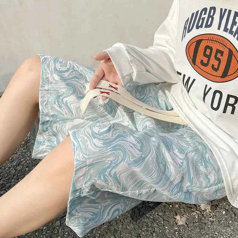 Streetweear Cool Comfort Vibrant Tie Dye Art Shorts