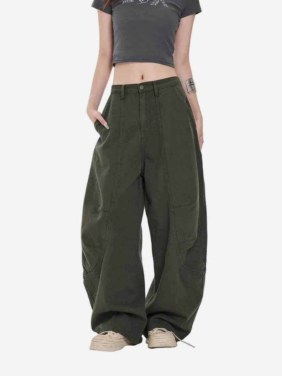 Y2K Workwear Loose Fit Barrel Denim Jeans