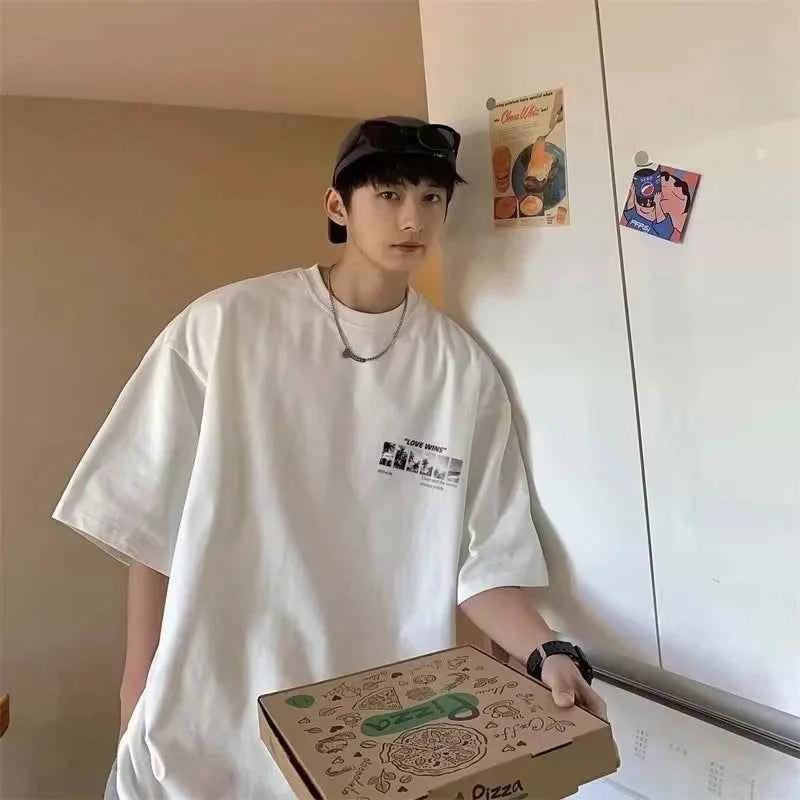 Streetwear Vintage oversized graphic printed summer T-Shirt