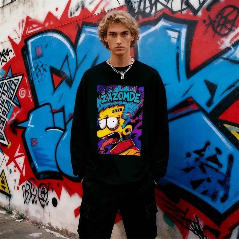 Y2K Streetwear Hip Hop Long Sleeve T-Shirt