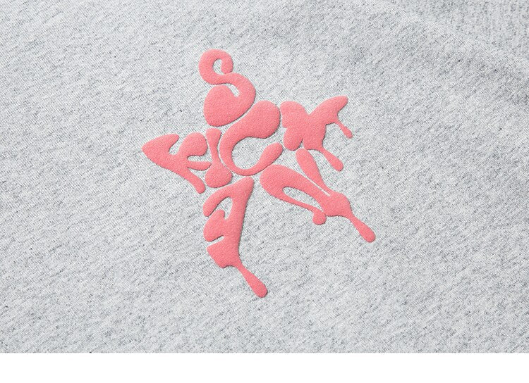 Star Shape Melting Letter Graphic T-Shirt