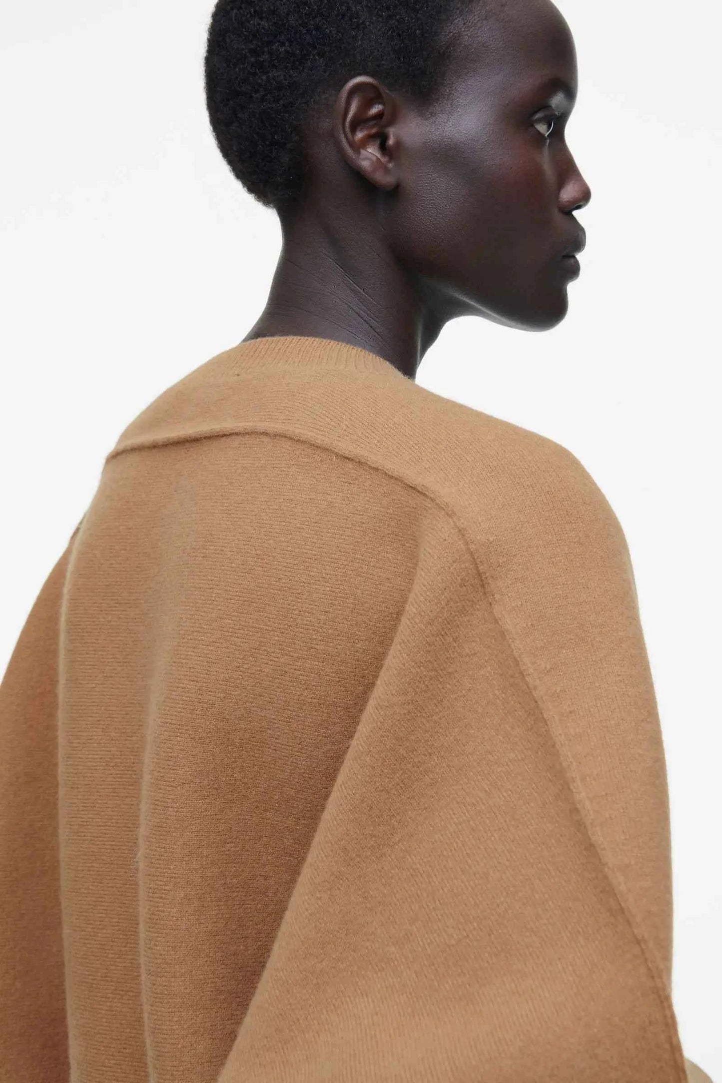 Ethereal Spring Style Reversible Crew Neck Sweater