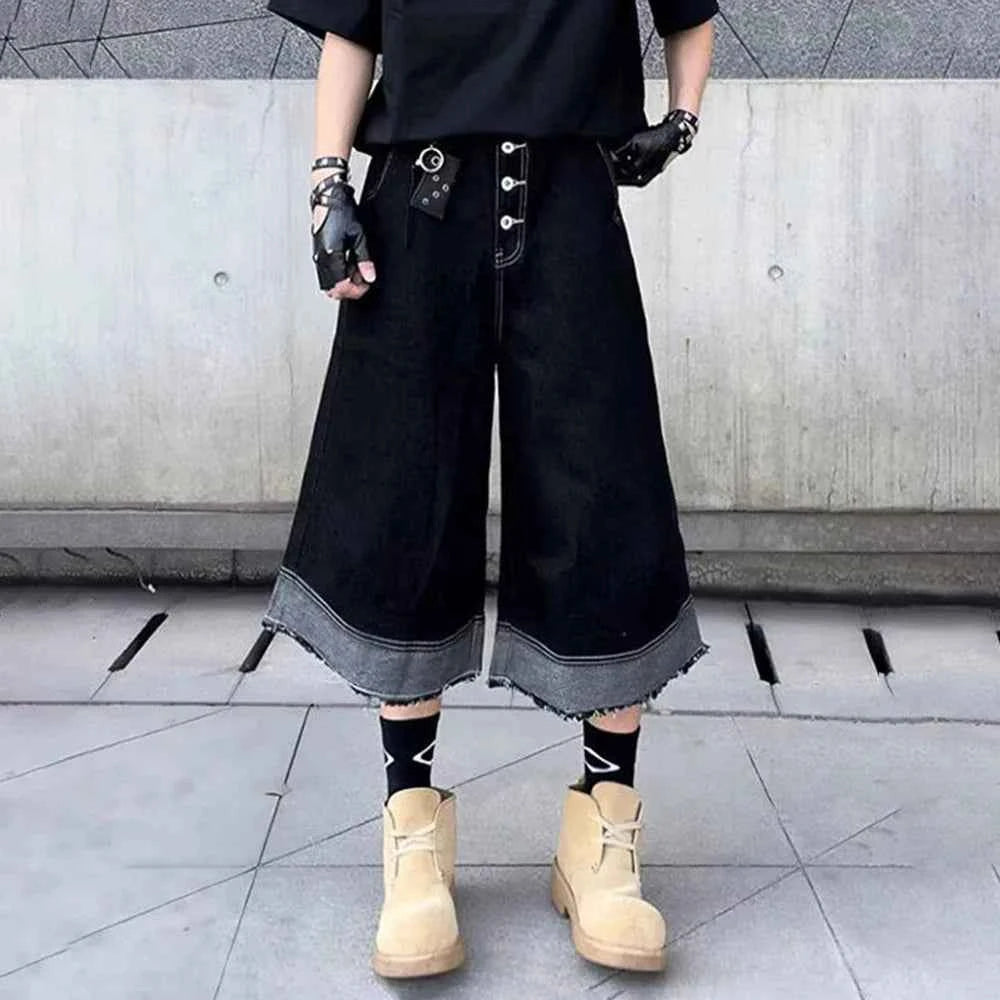 Retro Loose Fit Cool Cropped Denim Jorts