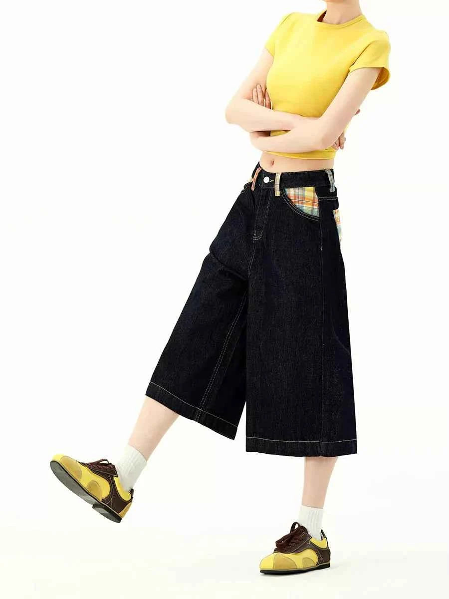 Y2K Kidcore Plaid Pocket Retro Jorts