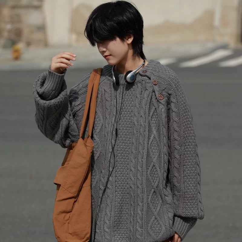 Breathable Warm Retro Simplicity Knitted Sweater