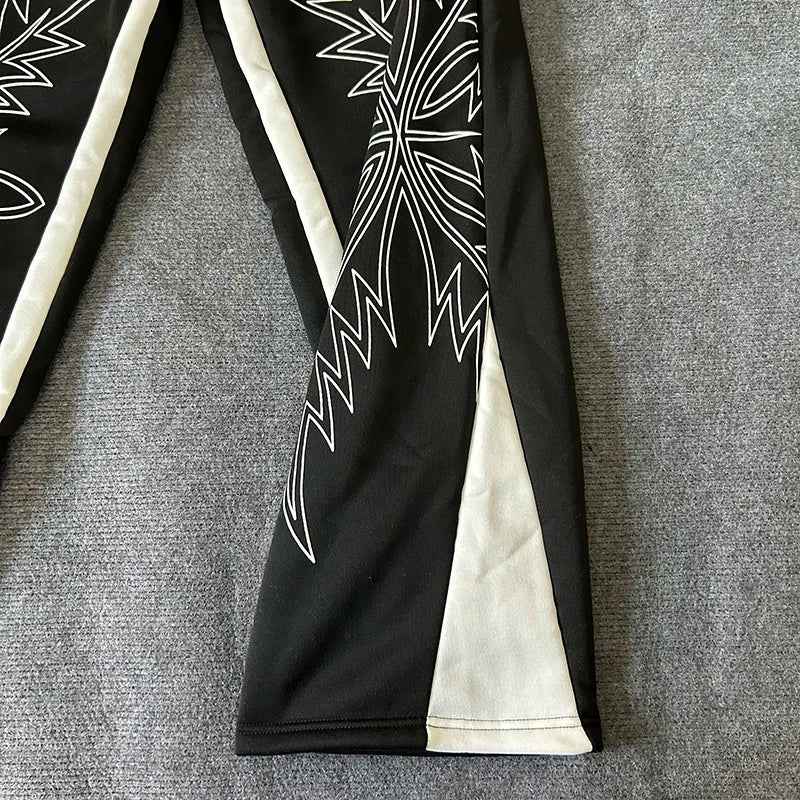 Cozy Snowflake Patterned Loose Fit Sweatpants