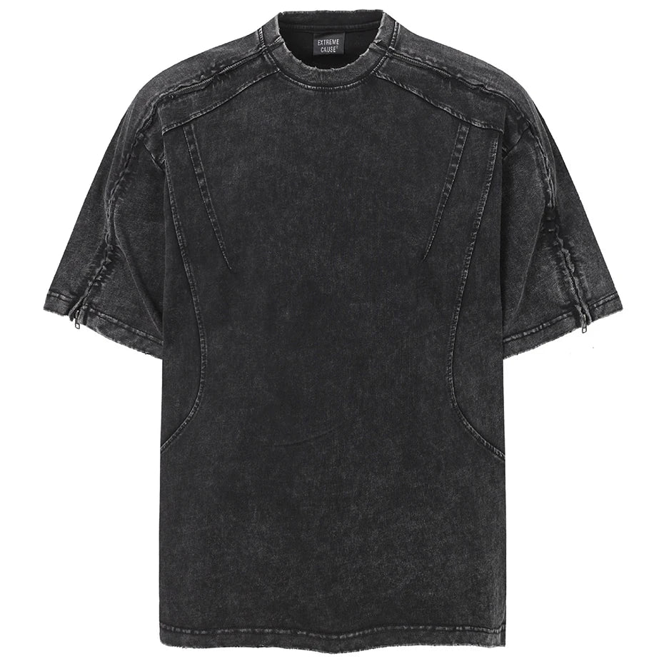Streetwear Patchwork Oversized Tshirts