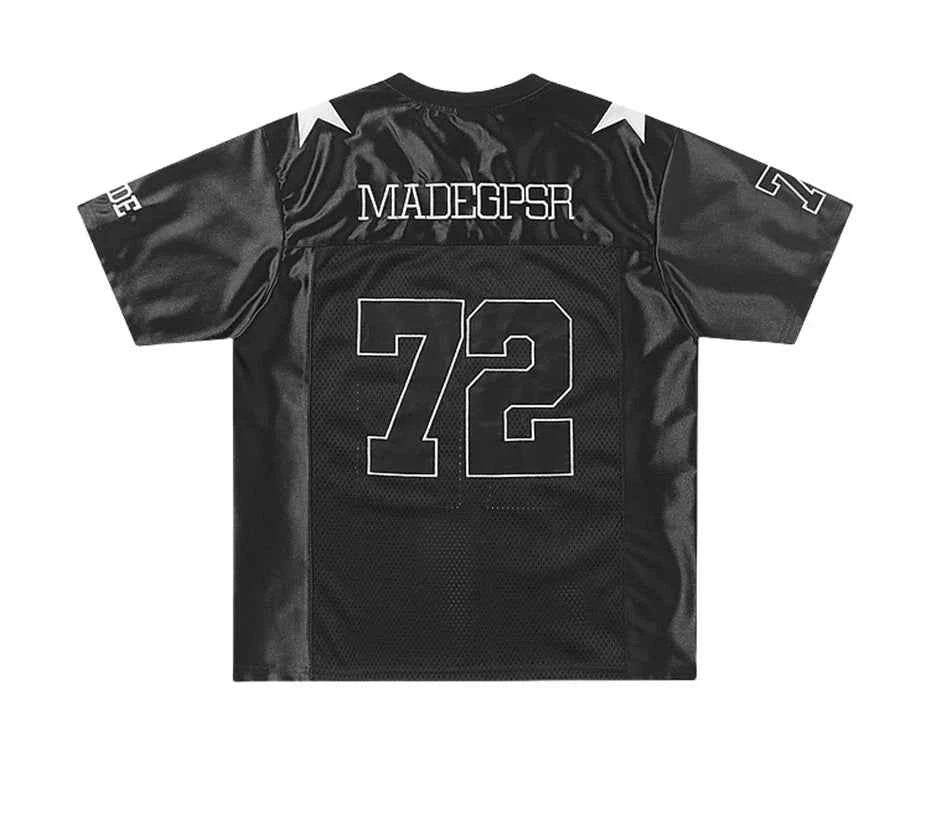 Streetwear Embroidered Star Patchwork Sport T-Shirt