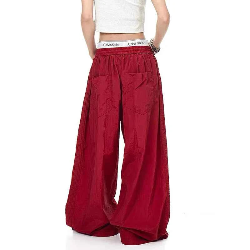 Cozy Oversized Goth Parachute Dance Wide Leg Jogger