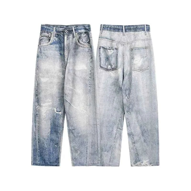 Raw Hem Realness Personalized Washed Straight Jeans