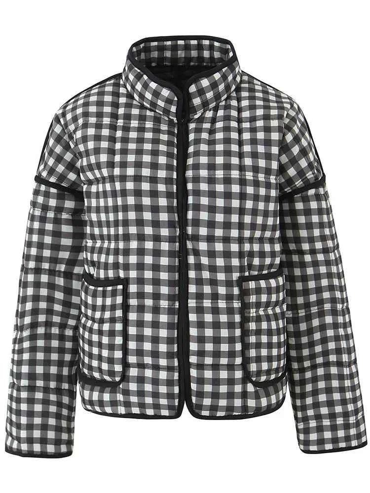 Women Casual Plaid Jacket