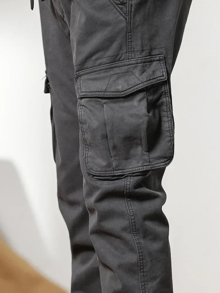 Slim Fit Elastic Ankle Pants