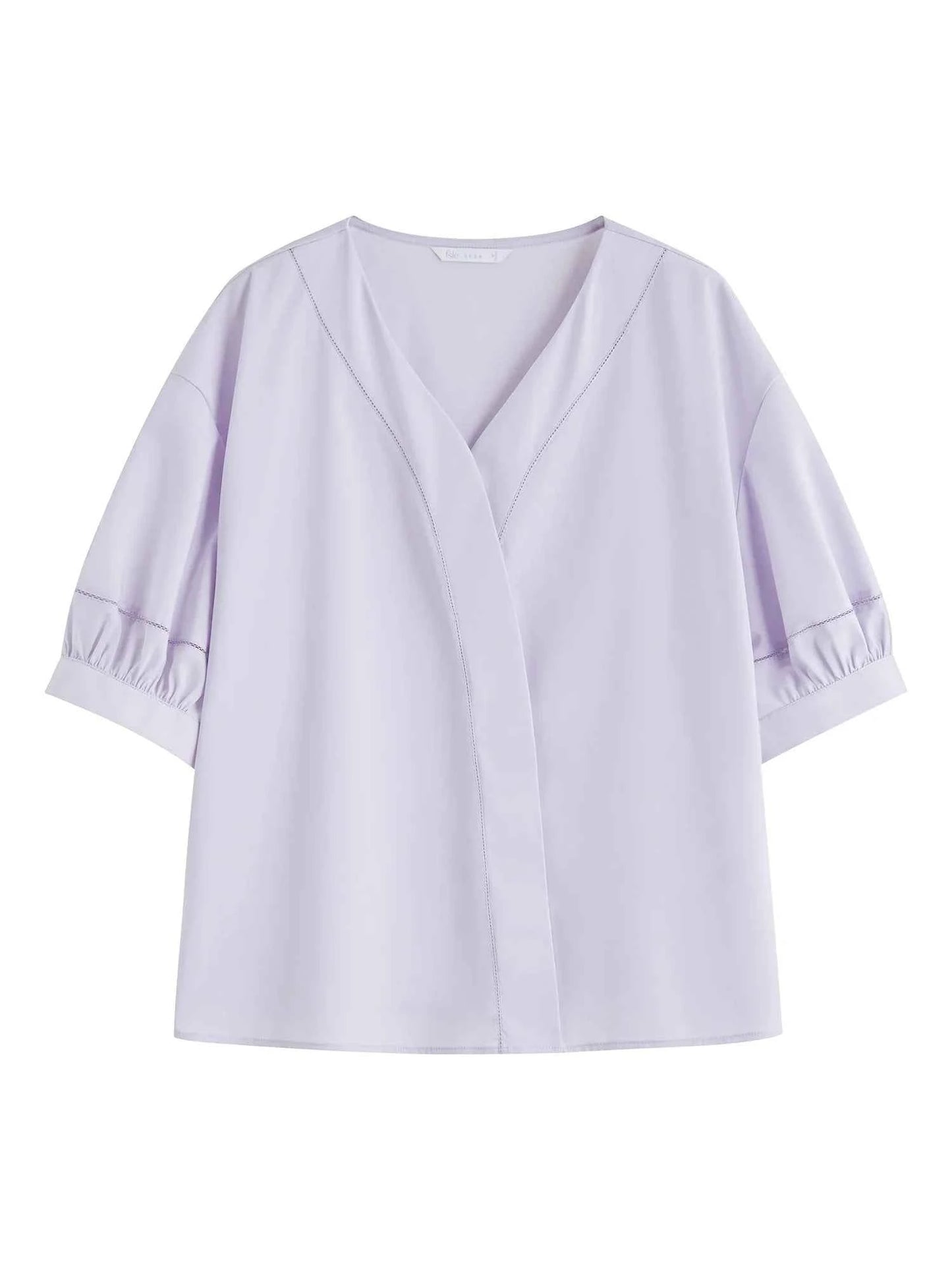 Women Classic Effortless Summer V-Neck Linen Shirt
