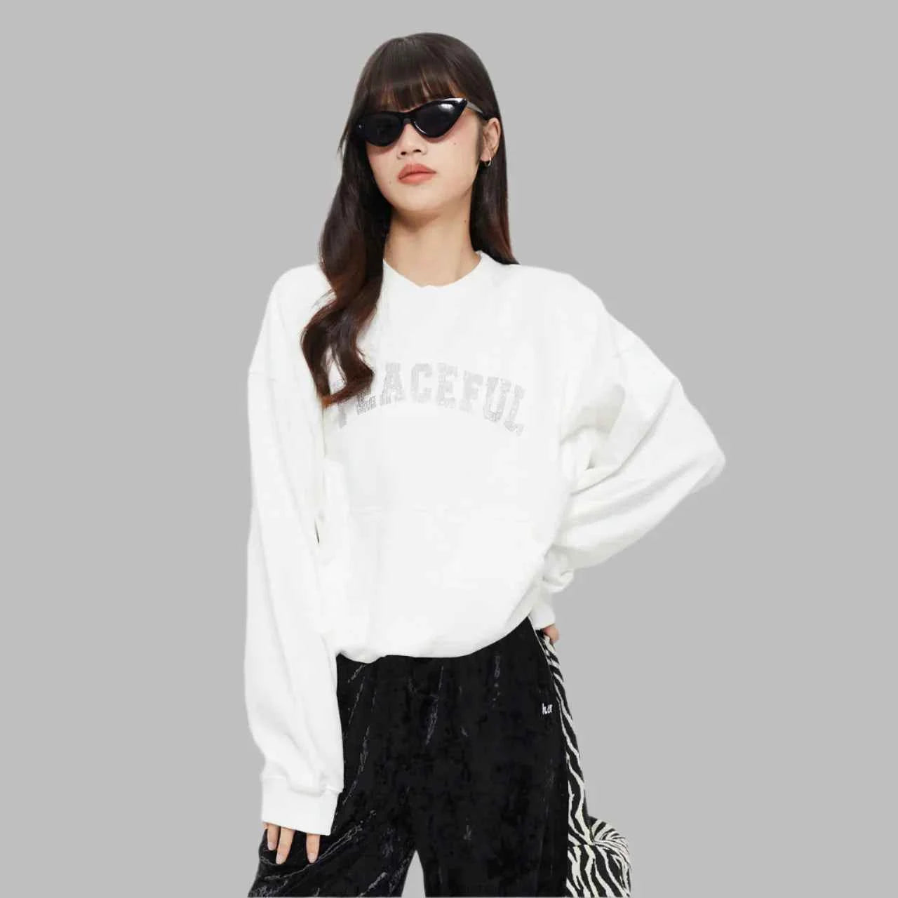 Light Luxury Loose Cotton Sweatshirt