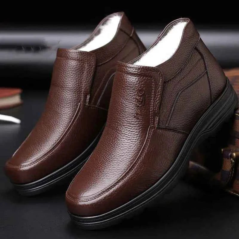 Velvet High Korean Style Leather Shoes