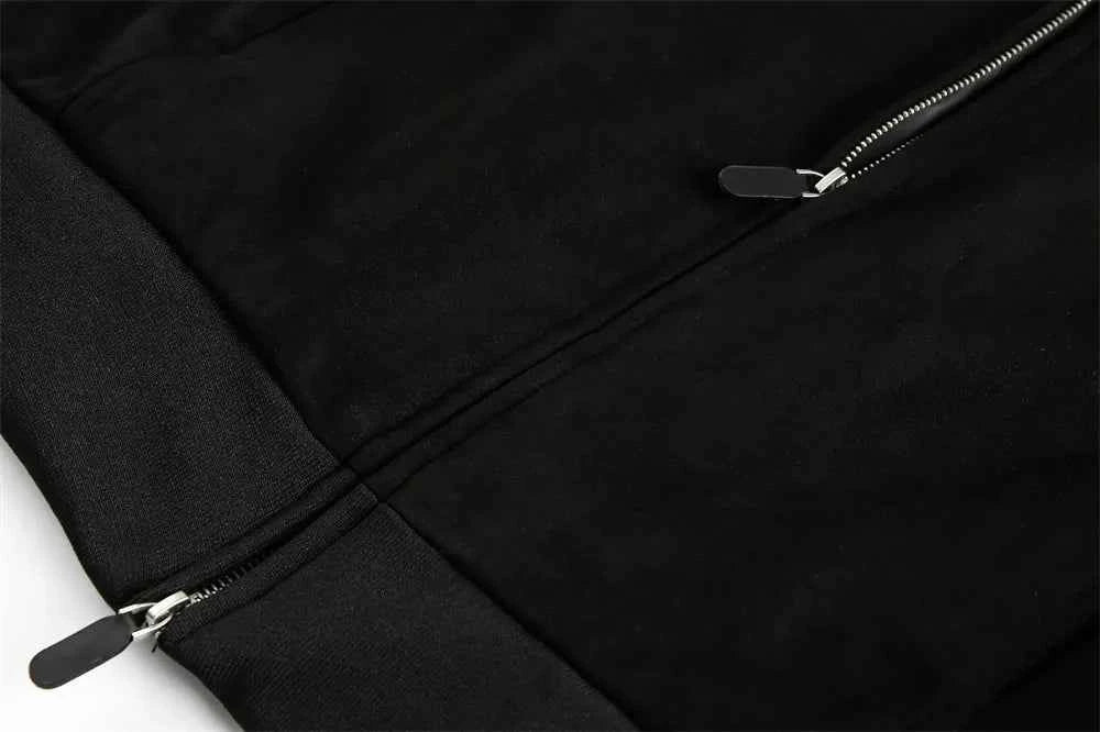 Autumn Leopard Spliced Hooded Sweatshirt