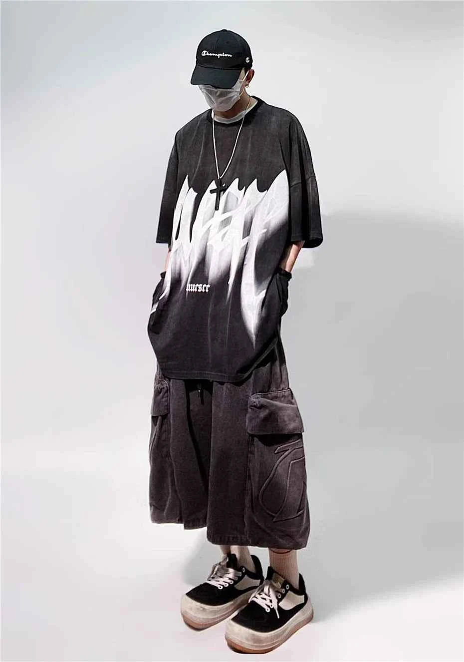 Vintage Streetwear Oversized Punk Print T-Shirt