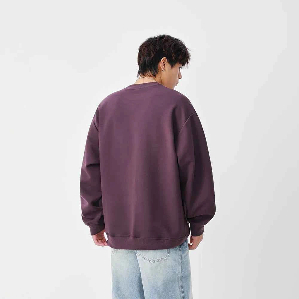 Winter Structured Crew Neck Sweatshirt