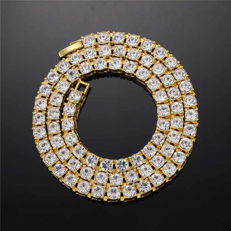 Crystal Rhinestone Tennis Necklace