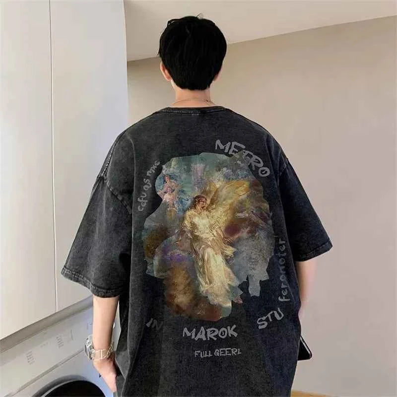 Distressed Vintage Streetwear Short Sleeve T-Shirt