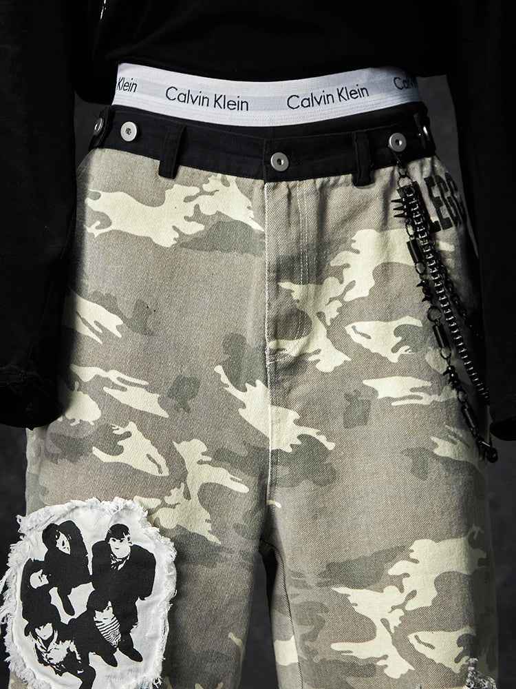 Durable Summer Personalized Broken Hole Jorts