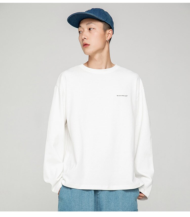 We lead, others copy© Casual Solid Long Sleeve
