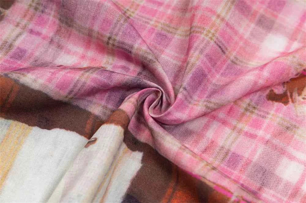 Plaid Autumn Loose Lapel Long Sleeve Shirt