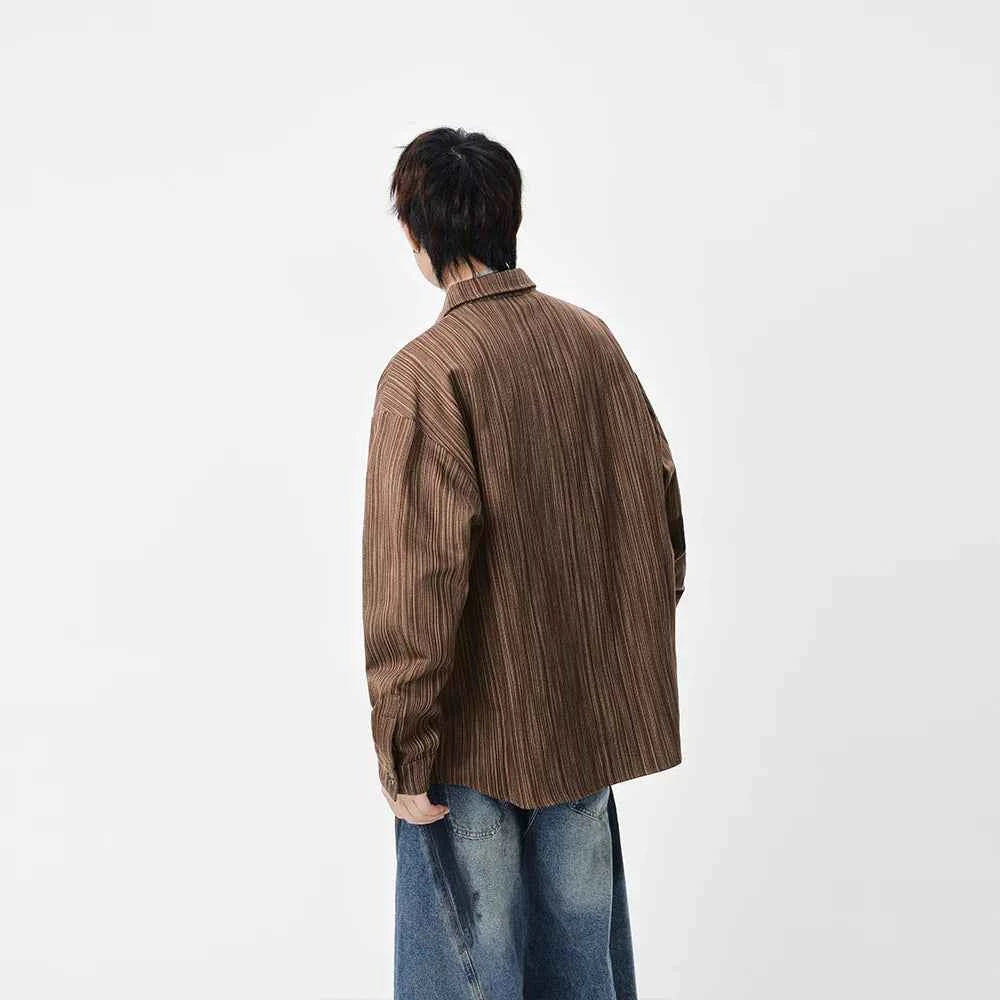 Y2K Vertical Striped Long Sleeve Shirt