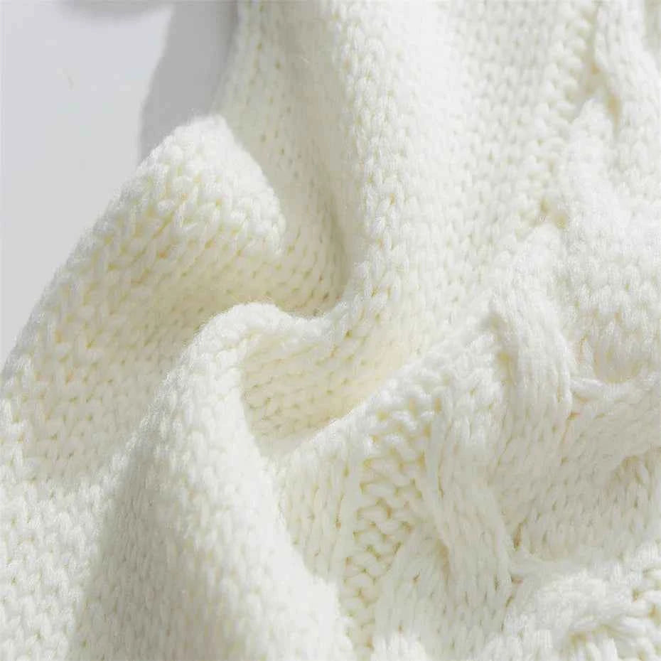 Y2K Unique Cozy Patchwork Knit Casual Sweater