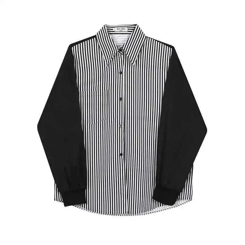 Men Stylish Color Block Long Sleeve Shirt