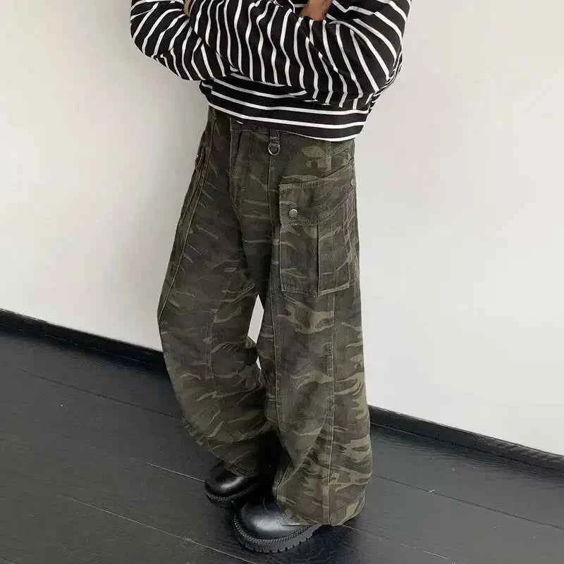 Men Camouflage Casual Cargo Pants