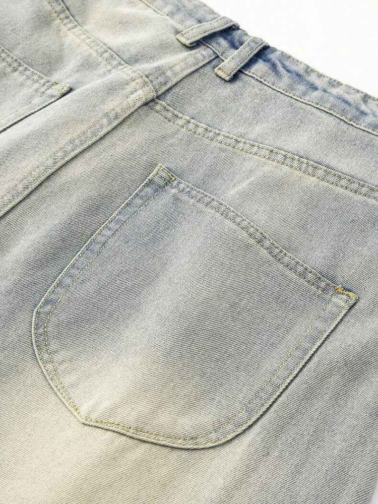 Quality Gradient Oversized Cozy Washed Jeans