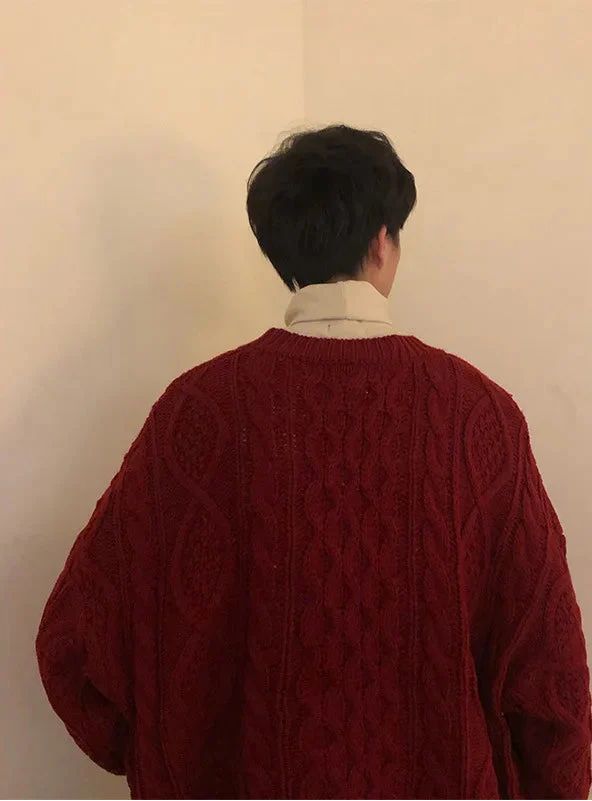 Cozy Christmas Cable Knit Sweater - Luxuryurbanwear