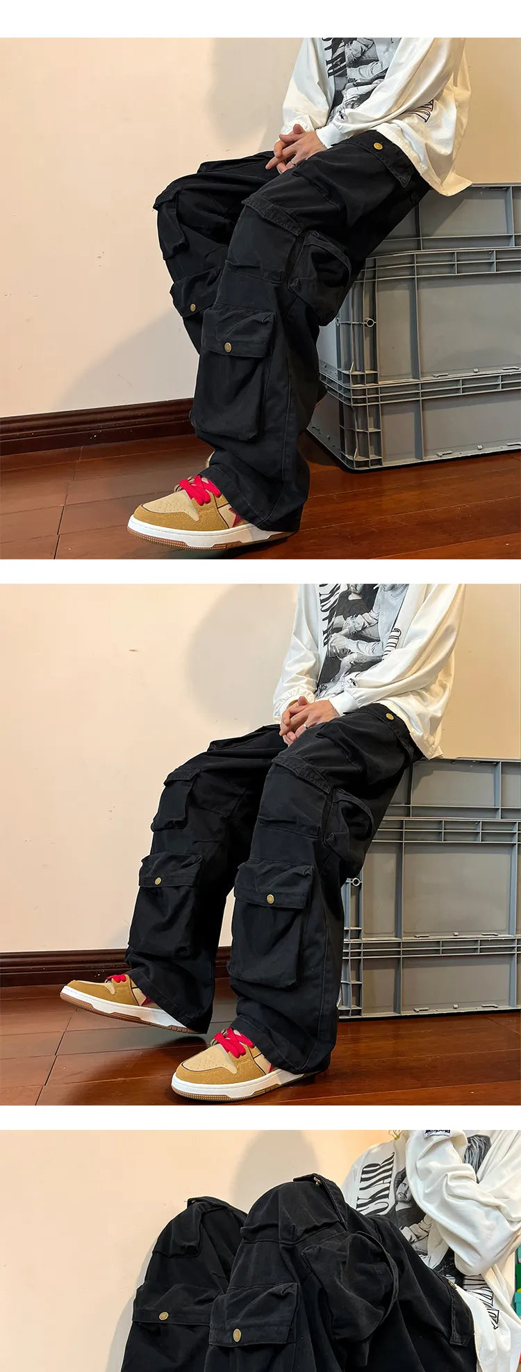 Baggy Style Multi-pockets Tooling Pants