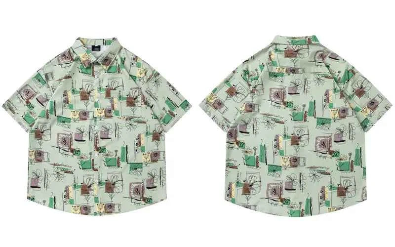Breathable Vibrant Graffiti Warm Beach Cool Shirt